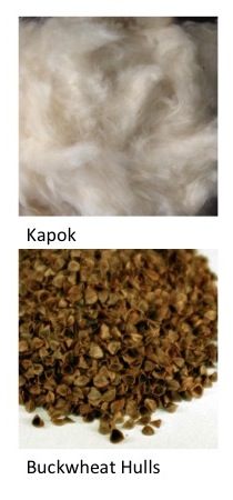 Kapok versus Buckwheat Hulls