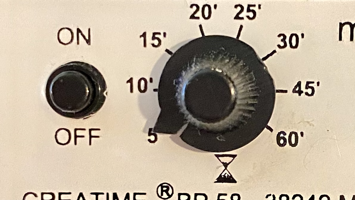 Timer Knob Re-aligned