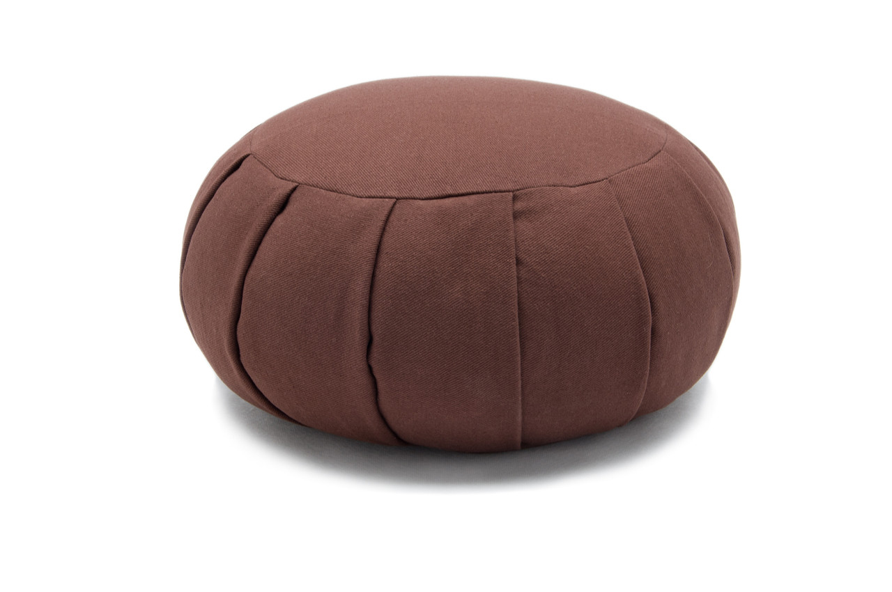 Round Zafu Yoga Meditation Cushion with Organic Buckwheat Fill